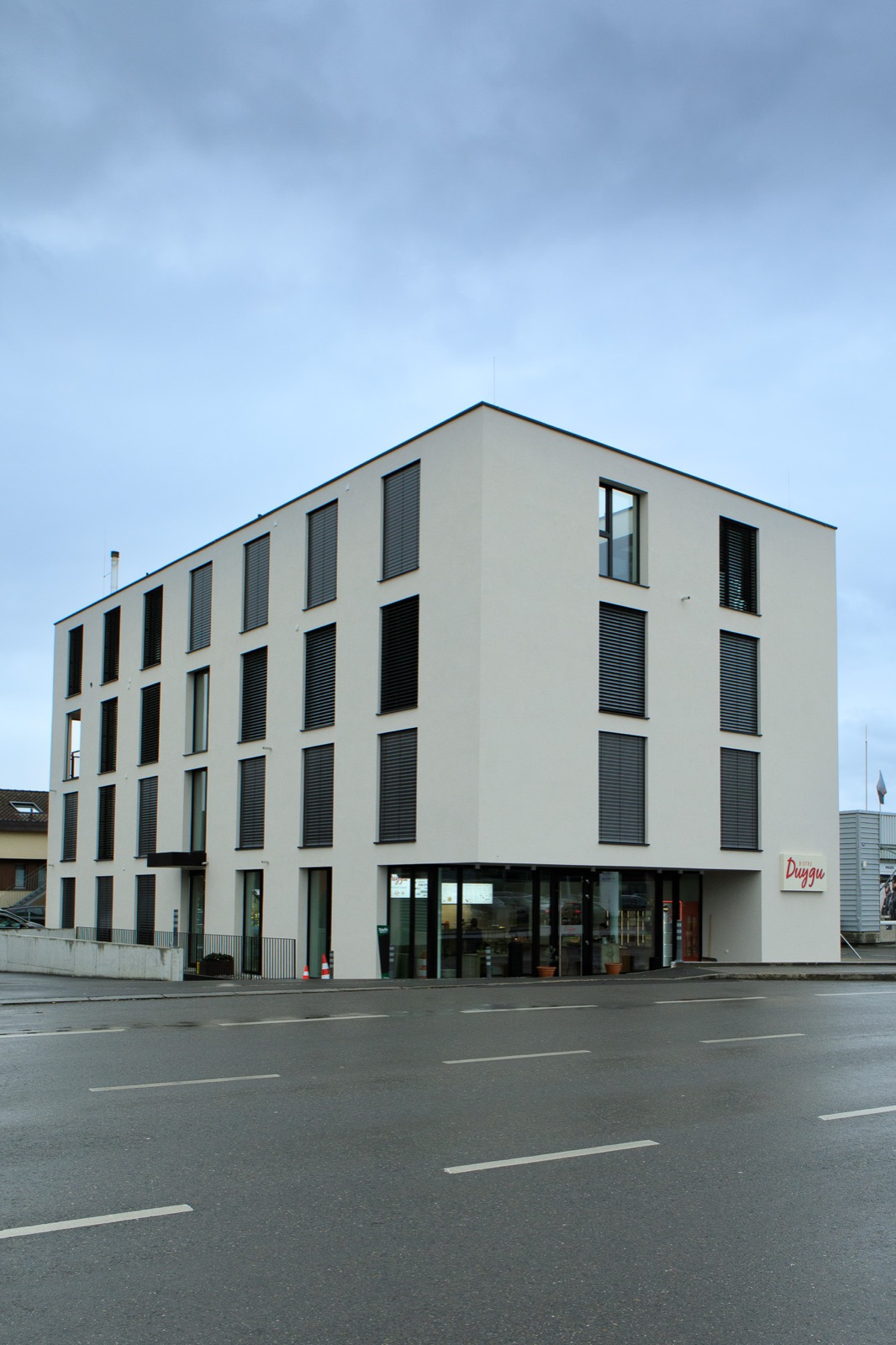 Apartmenthaus der Wohlfühlapartments in Hard von außen
