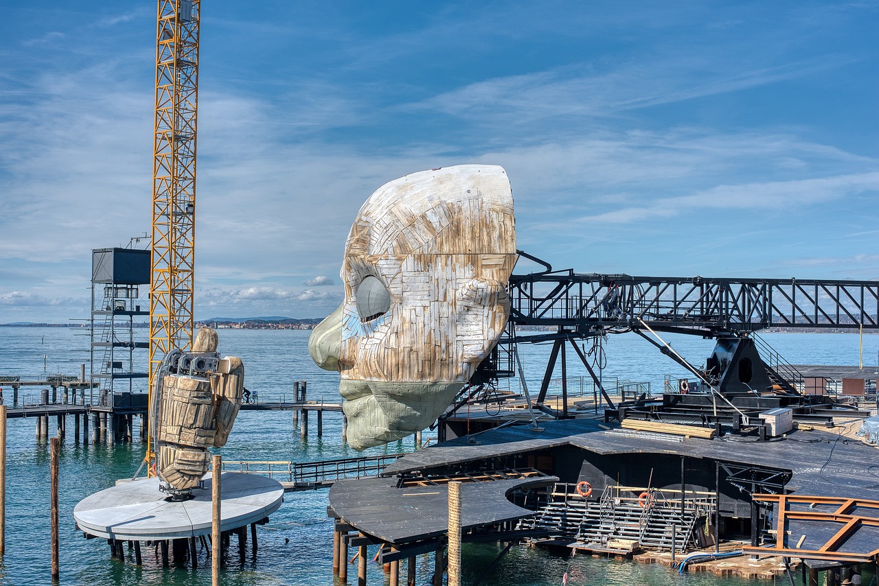 Seebühne der Bregenzer Festspiele am Bodensee